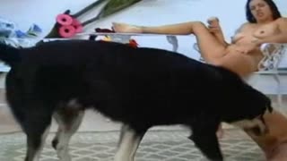 Молодые таджички трахаются с собакой и дают ей кончать в пизду